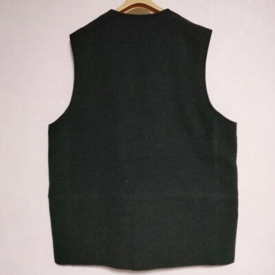 STEVEN ALAN Yeti別注/ DOWN VEST Steven Alan dark blue shiny plaid flannel lining down puffer