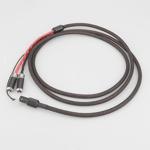 HI-End Pure Silver Wire Tonearm Cable 5pin Din to 2 RCA Tone Arm Phono Cable - Picture 2 of 9