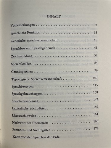 Otmar Werner: Die Sprache: Eine Einführung; SPRACHE; Darmstadt, 1968 - Bild 7 von 10