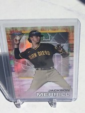 2021 bowman best jackson merrill refractor Rookie Rc Card Padres Roy #66