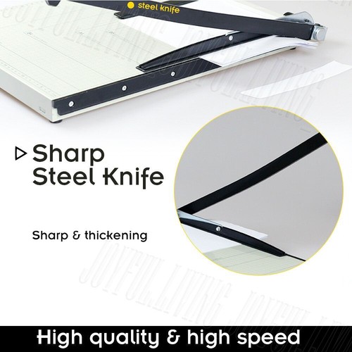 Premium Metal Paper Cutter A3 A4 B7 Photo Guillotine Page Trimmer 15Sheets Knife - Picture 9 of 12