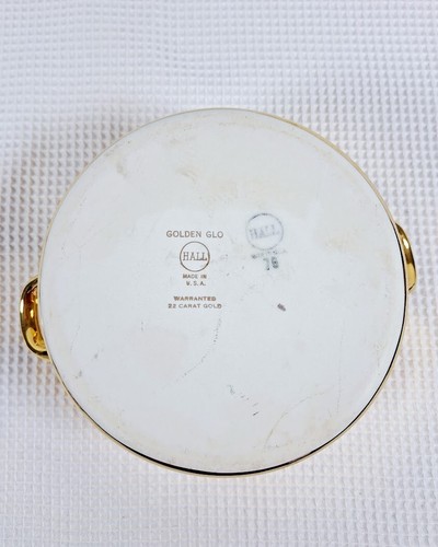Vintage Hall Golden Glo 1.5 Quart Casserole Dish with BONUS Carrier | 22 Carat - Picture 7 of 11