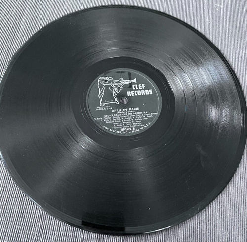 Count Basie Roll 'Em Pete/April In Paris Clef Records 89162 78 RPM Jazz