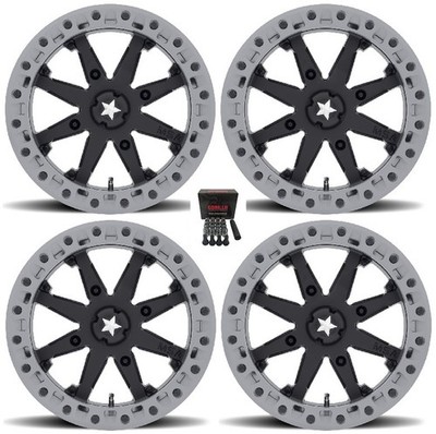 MSA M31 Lok2 ATV Wheels/Rims Black 15'' Kawasaki Brute Force IRS (4)