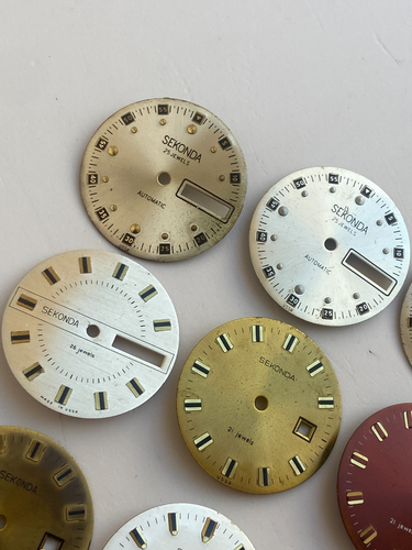 KONVOLUT VINTAGE UHR ZIFFERBLATT FÜR TEILE CCCR USSR RUSSISCHE SLAVA СЛАВА - Bild 3 von 7