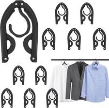 10 Pcs Travel Hangers, 2026 Cruise Ship Essentials, Foldable Plastic Hangers