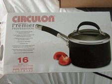 Image of CIRCULON PREMIER PROFESSIONAL 16cm Hard Anodised Covered Saucepan Brand New Box