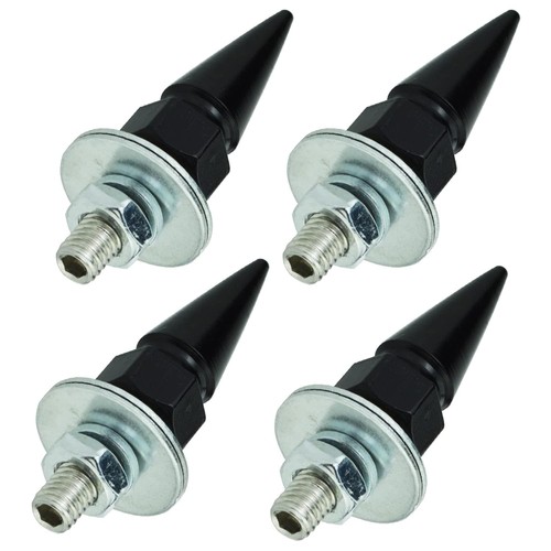 Spike License Plate Bolts Car Tag Screws Anti-Theft Frame Black