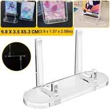 2-50X Clear Acrylic Trading Card Stand for Coins Sports Cards Display Holder US