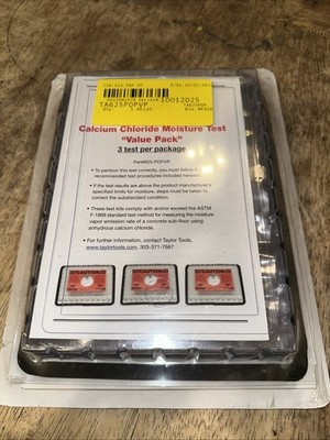 Calcium Chloride Moisture Test 3 Per Package - TA625POPVP