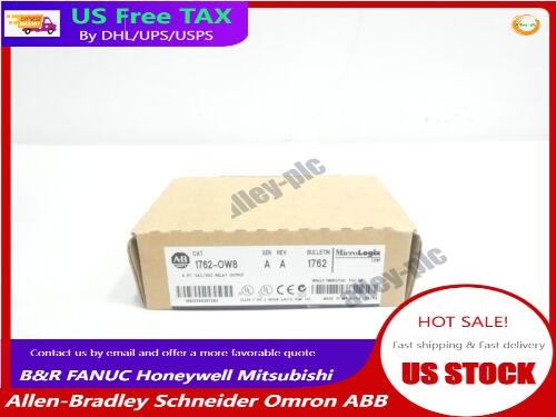 New 1762-OW8 MicroLogix 8 Point Relay Output Module 1762-OW8 Allen-Bradley US - Picture 1 of 1