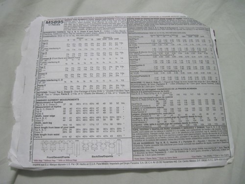 Simplicity 3542 & McCalls M5895 Misses Scrub Pattern Top & Bottom Coat 8-18 - Picture 6 of 9