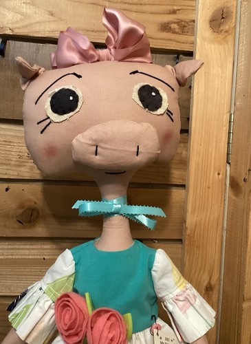 Primitive Pig Doll ~ OOAK ~ Marisol