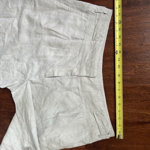 NWT POETRY Linen Wide Leg Trousers Palazzo Pants in Ice Grey Size 14 - Picture 12 of 14