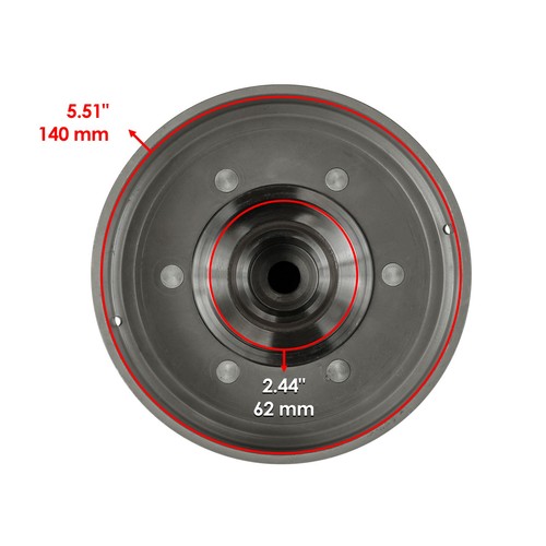 Caltric Wet Clutch Housing Kit For Arctic Cat 700 GT LTD TBX TRV 2009-2015 - Picture 6 of 10