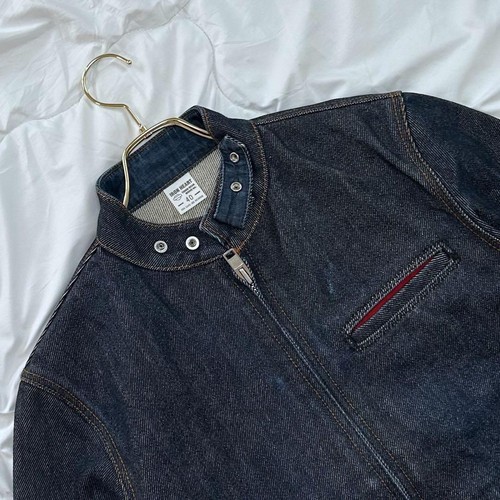 IRON HEART Denim Rider Jacket Size 40 Japan Men's Motorcycle Jeans F/S - Picture 3 of 9