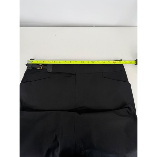 Lauren Ralph Lauren Sz 12 Black Pencil Skirt with Belted Waist Career Wear - Picture 5 of 9