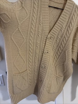 Kapital 5G Wool Cable Knit Smilie Patch Cardigan | eBay