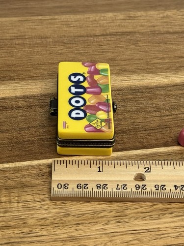 PHB Porcelain Hinged Trinket Box Dots Candy Box - Picture 6 of 8