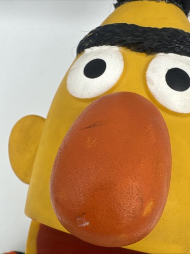 Vintage 1970’s Sesame Street Bert Hand Puppet Muppets Hard Plastic Head Toy 1974 - Bild 4 von 24