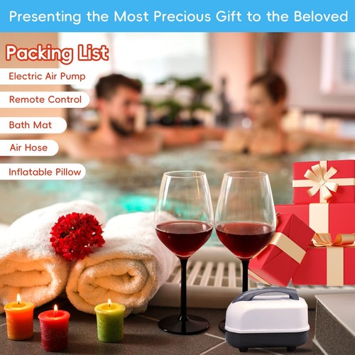 Masajeador de baño de burbujas Crossing King portátil spa - alfombra de baño de burbujas - Imagen 2 de 8