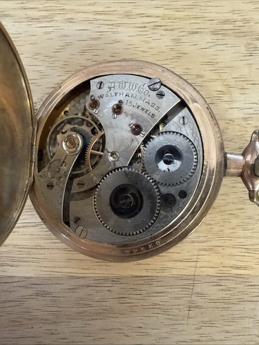 Waltham Taschenuhr mit Dueber Uhrengehäuse. 15 Jewels - Bild 5 von 10