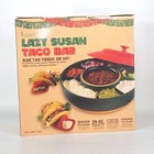 Kusini Heated Lazy Susan Taco Bar Set 6 Compartment 4 Holder 29oz Party Tray NEW