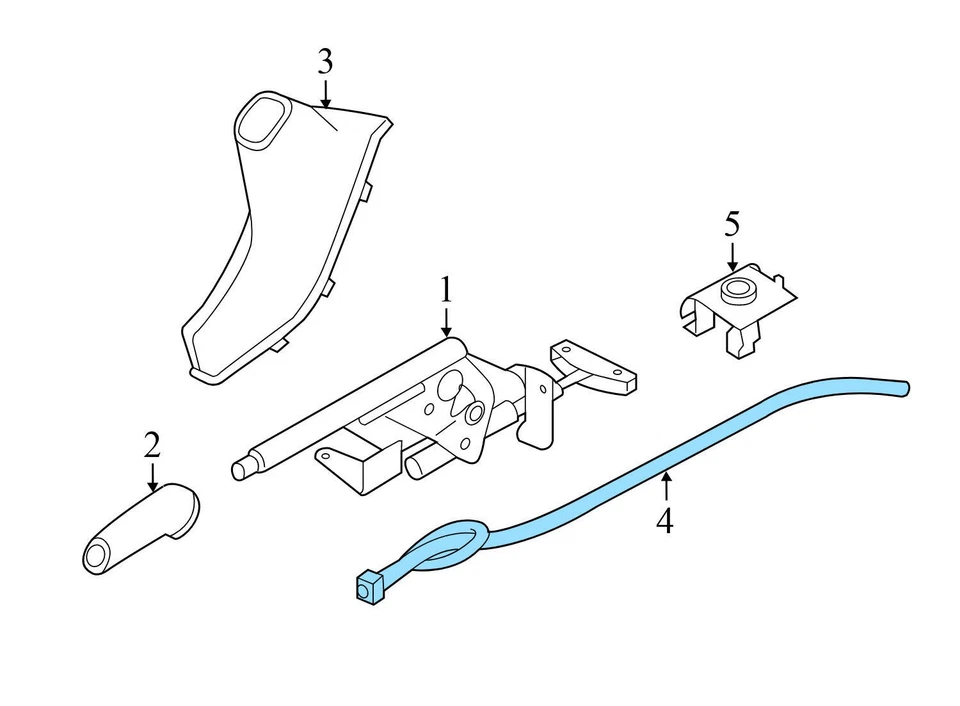 2014-2018 BMW 328D - Cabo de freio de emergência/estacionamento 6857640 - Imagem 4 de 4