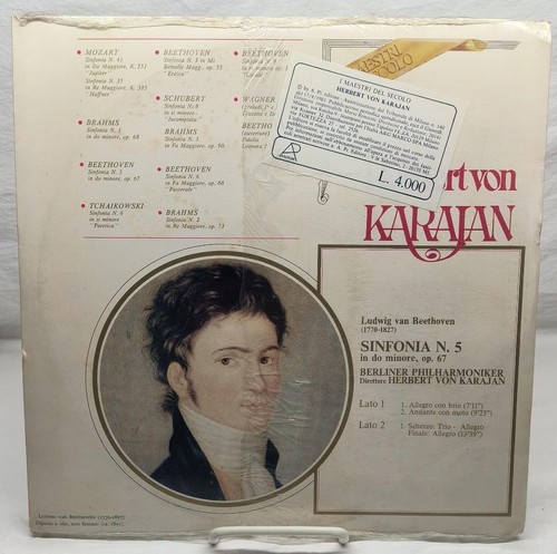 Herbert Von Karajan - 3 - Beethoven (1981) Vinyl Record LP - NEW SEALED - Picture 2 of 2