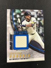 2025 Topps Update #MMU-JC Jackson Chourio Brewers Blue GAME-USED PATCH /150