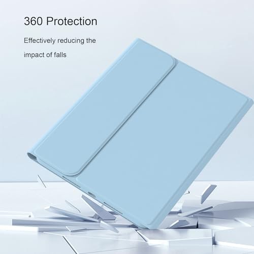 Keyboard Case for iPad Mini 7th Generation (A17 Pro) 2024 / 6th Gen Light Blue - Picture 3 of 7
