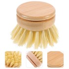 2pcs pan scrubber brush sisal brush heads Pot Brush Replacement Pot