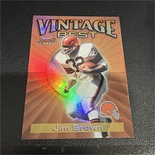 Topps 2001 Bowman's Best Vintage Best Jim Brown VBJB Cleveland Browns NFL