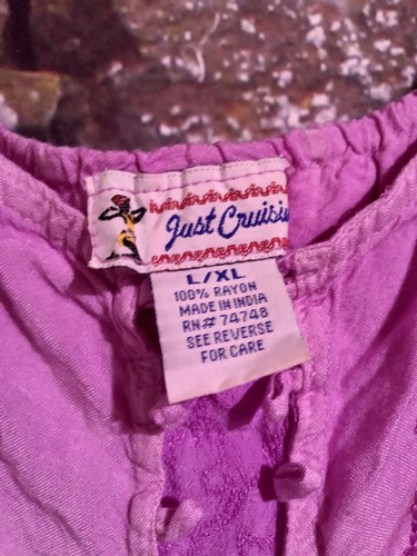 READ Just Cruisin’ Purple Mini Dress Size L/XL Flaw Embroidered Goth Cottagecore - Bild 8 von 10