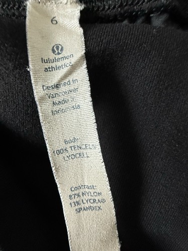 LULULEMON 100% TENCEL DRAWSTRING HEM PLEATED POCKETS CROP PULL ON PANTS SZ 6 - Picture 8 of 9