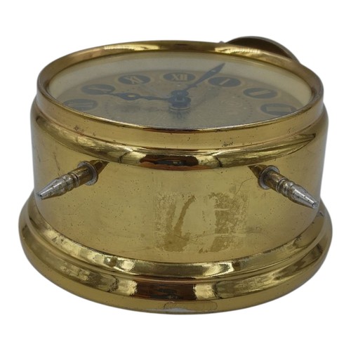Vintage Meister-Anker Twin Bell Alarm Clock Analog Germany Brass Zodiac Glows - Picture 7 of 8