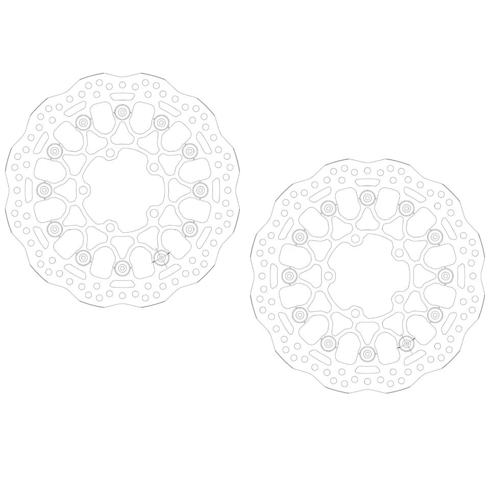 Disco de freno para TRIUMPH TIGER 800 XRT ABS 2016-2020 actualización delantera SBS Foto 2 de 4