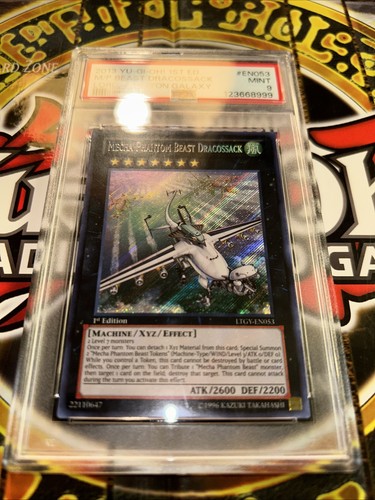 YuGiOh MECHA PHANTOM BEAST DRACOSSACK LTGY-EN053🔥PSA 9🔥1st ED-2013 SECRET RARE - Picture 7 of 12