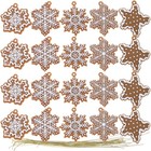  20 Pcs Snowflake Hanging Ornament Ornaments Decorations for Tree