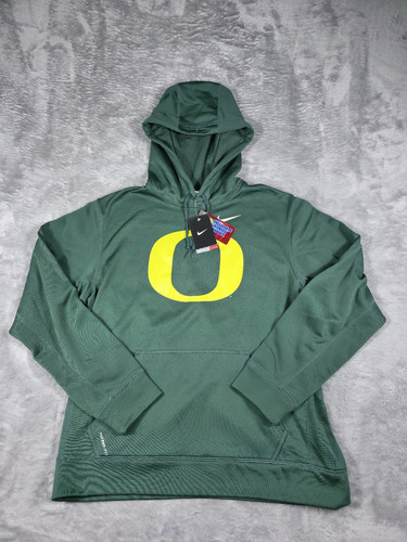 Oregon Ducks Sudadera con Capucha Para Hombres XL Verde Nike Calce Térmico Pullover Nuevo con Etiquetas - Imagen 1 de 11