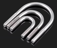 A2 304 Stainless Steel U-bolts Round Pipe U Screws Bolt Metric M6 M8 M10 M12 A2 304 Stainless Steel U-bolts Round Pipe U Screws Bolt Metric M6 M8 M10 M12