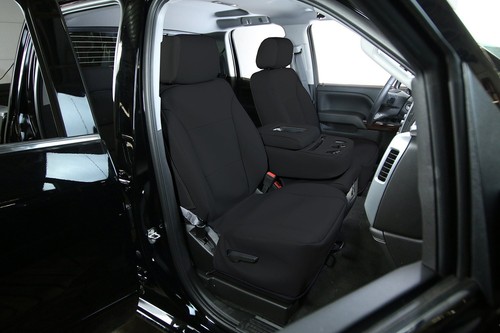 For Honda Civic 92-95 Saddleman Leatherette 1st Row Black Custom Seat Covers - Picture 2 of 12