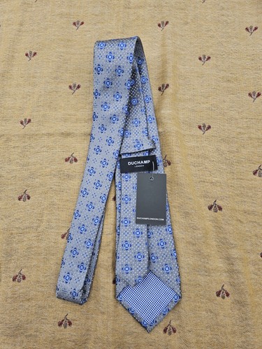 Corbata Duchamp London Multicolor HECHA A MANO 100% Seda 59"×3" - Imagen 5 de 12