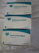 150 PCS Face Mask Disposable 3-ply,Blue 