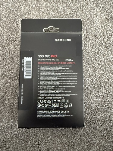 Samsung 990 PRO 4TB SSD M.2 PCIe 4.0 NVMe Solid State Drive - Picture 2 of 2