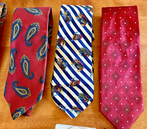 Lote de 10 - Corbatas Lands' End 100 % seda cosidas a mano varios colores/estilos - Imagen 3 de 8