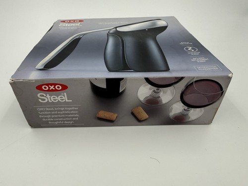 OXO SteeL Vertical Lever Corkscrew with Built in Removable Foil Cutter - Bild 2 von 10