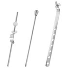  3pcs Metal Sink Drain Lift Rod Replacement Pop Up Drain Rod Assembly for Basin