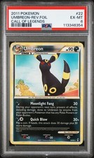 2011 POKEMON CALL OF LEGENDS UMBREON #22 REVERSE FOIL PSA 6 EX #113346354