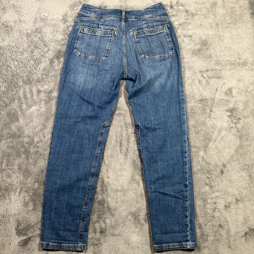 Anthropologie Pilcro The Wanderer Mid-Rise Relaxed-Leg Utility Jeans Size 27 - Picture 14 of 17